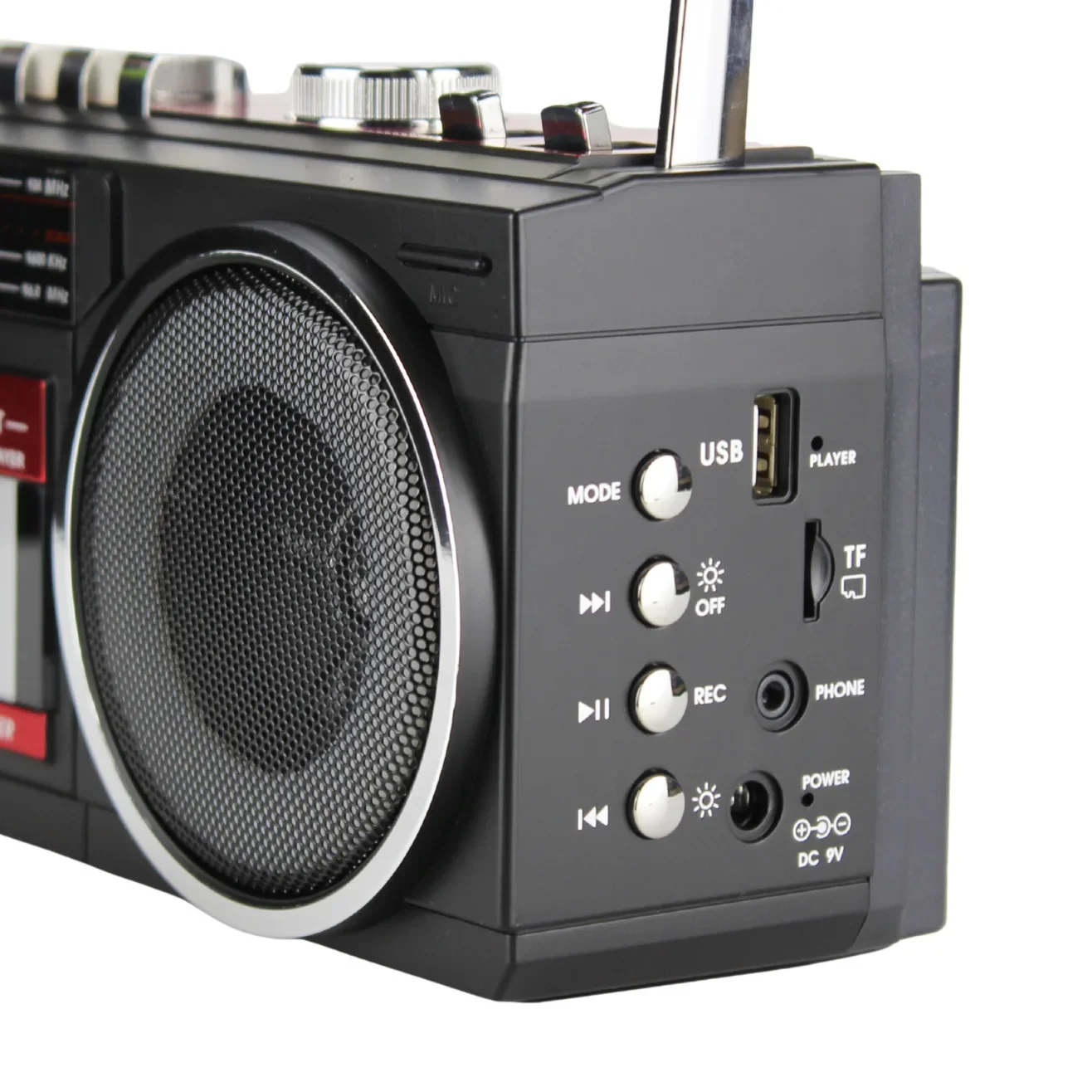 Desktop Retro Cassette Recorder Player With Am Fm Sw Portable Player Wireless Bluetooth Speaker Radio Auto Stop Tape FM Radio