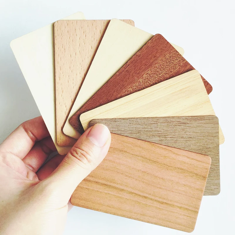

NFC Wood Cards Wooden Ready for Laser Engraved, Eco-Friendly Digital Contact Cards Laser Engraved