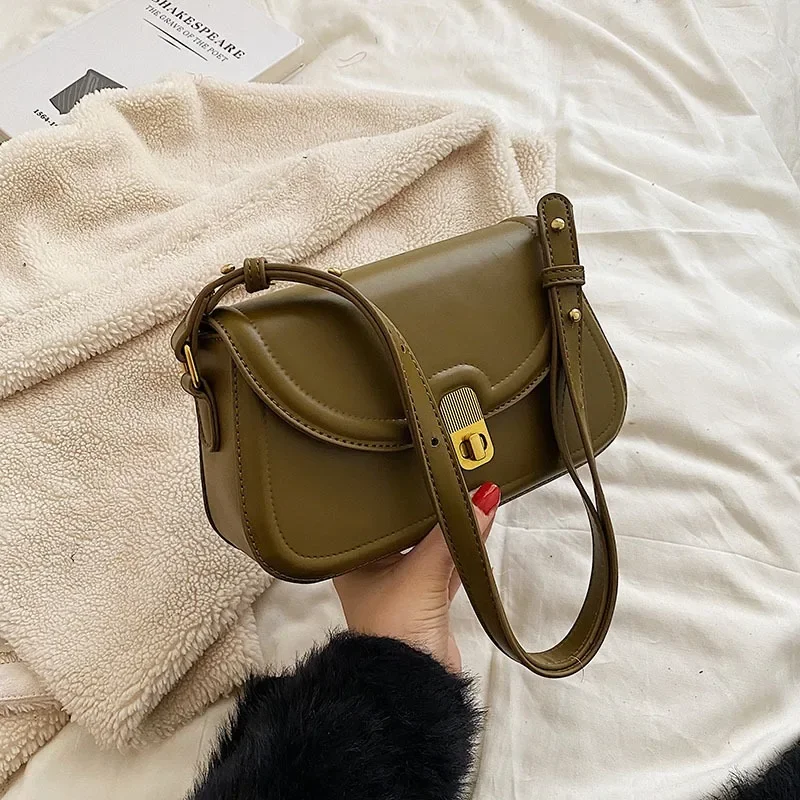 retro small bag Women's original fashion niche crossbody women's shoulder bag Senior handbag Underarm crossbody bag