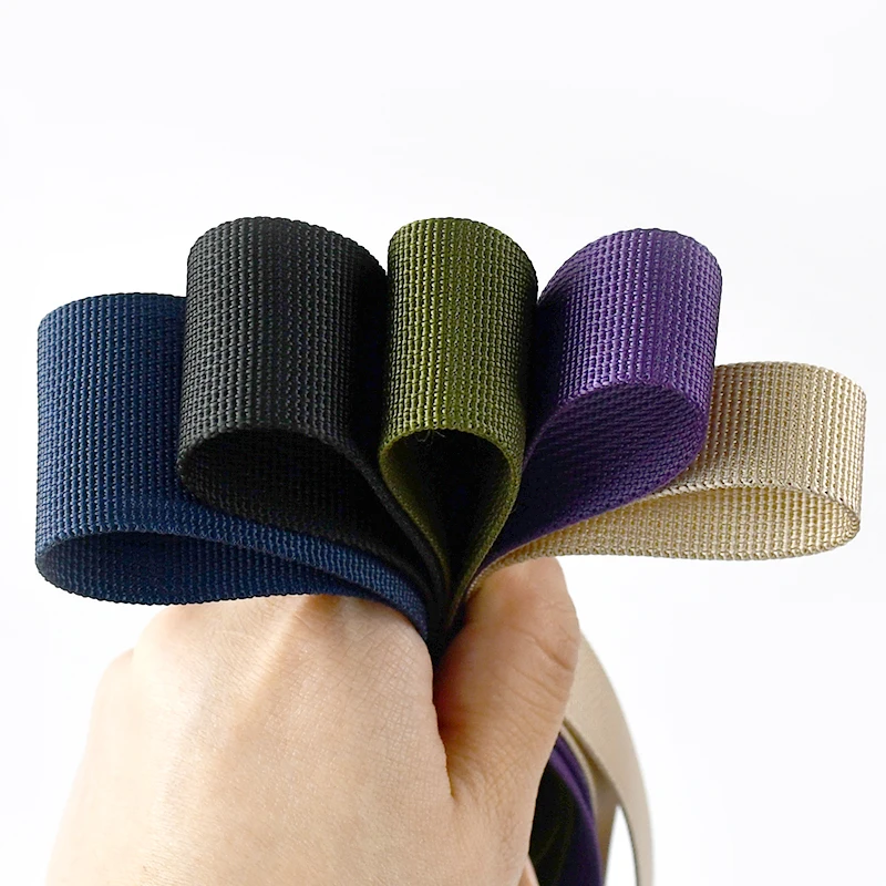 

5Meters 20-50mm Nylon Webbing Sewing Bag Strap 1mm Thick Ribbon Bands Clothes Backpack Pet Collar Bias Binding Tape Accessories