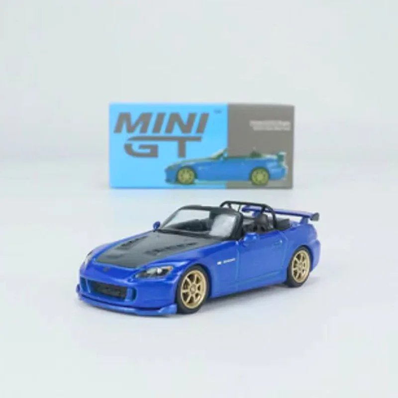 MINI GT 1:64 Model Car S2000 (AP2) Mugen Monte Carlo Alloy Die-Cast Vehicle #493 LHD Blue Pearl