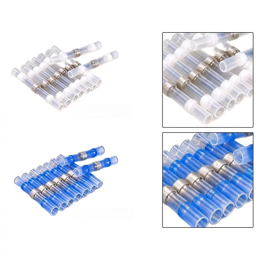 Solder Seal Heat Shrink Butt Connectors 500Pcs Featuring Shrink Performance and Solder Bonding for Stable Electrical Splices