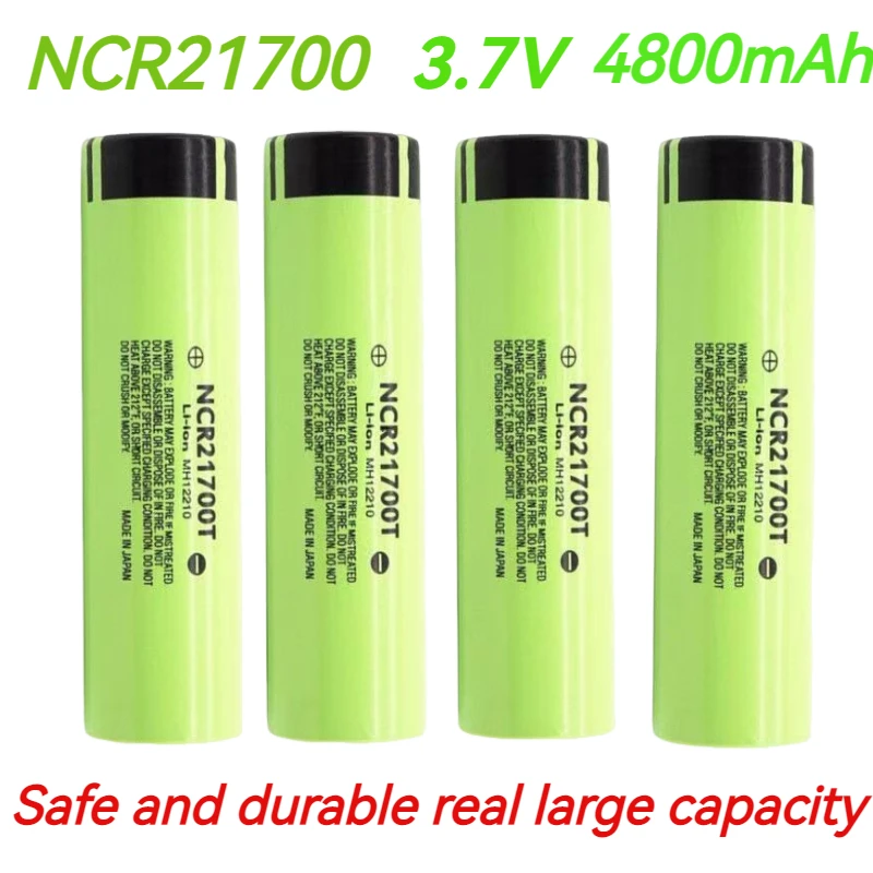 

100% /Original 21700 NCR21700T Lithium Rechargeable Battery 4800mAh 3.7 V 40A High-discharge Battery High-drain Li-ion Battery