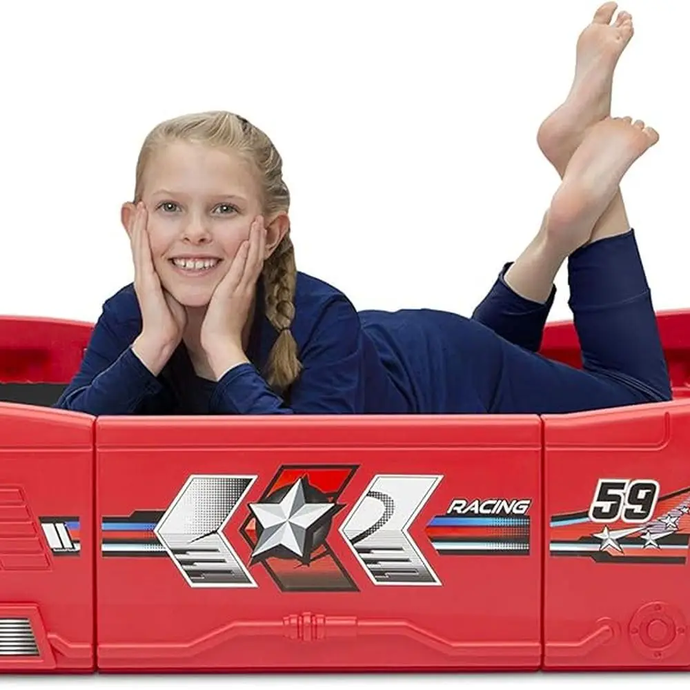 طقم تحويل سرير مزدوج للأطفال الصغار من Red Grand Prix Racing #5