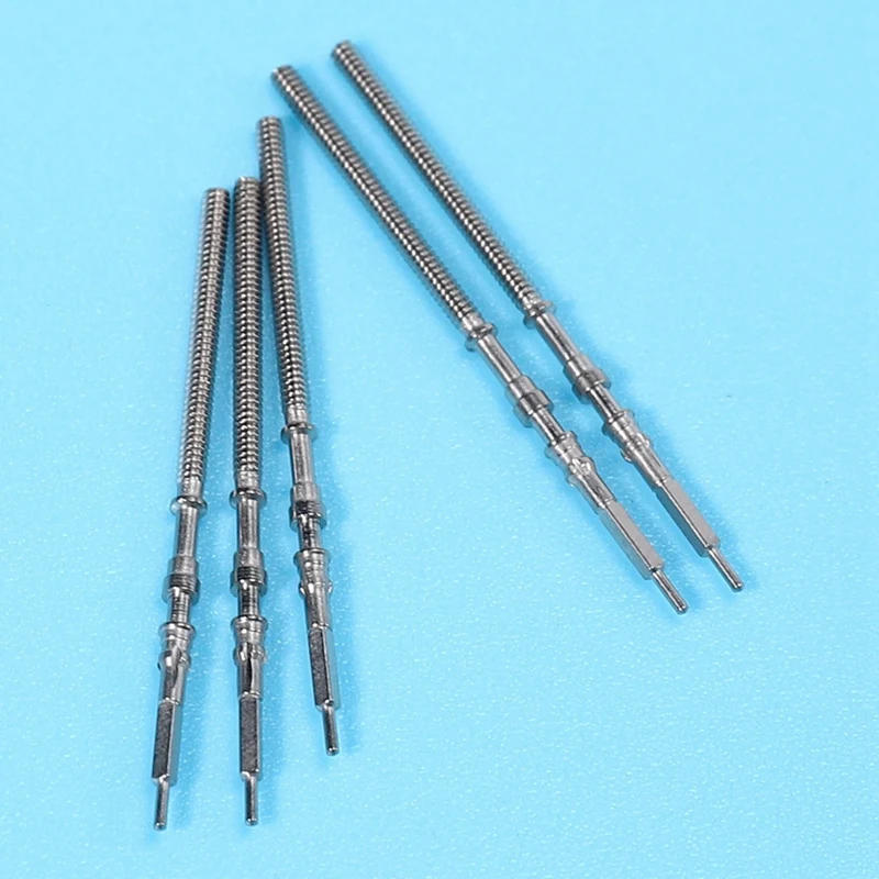 40Pcs Movement Watch Steel Stem Crown Kit Watch Of Parts NH35 NH36 NH38 NH39 Movement Watch Stem Spare Parts