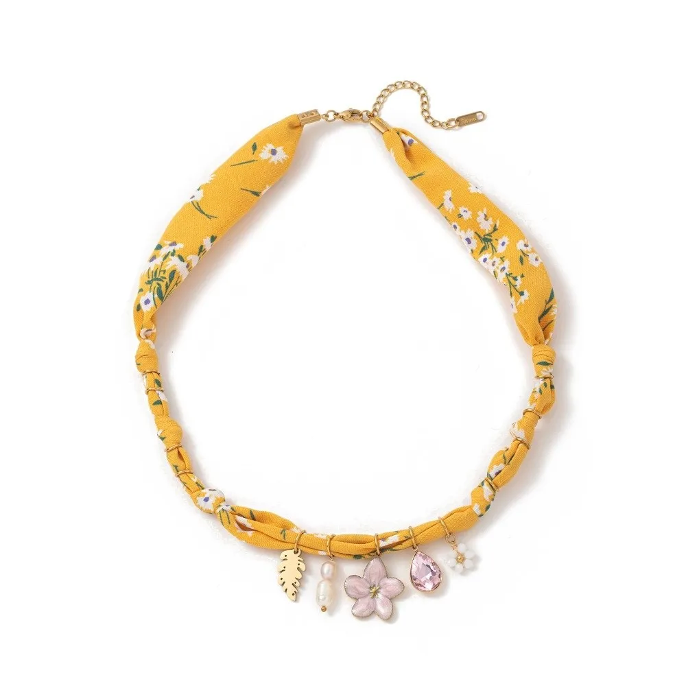 

Love Beach Ocean Series Necklace Love Heart Bracelet Cloth Chain Necklace Jewelry Accessories Ethnic Style Dopamine Necklace