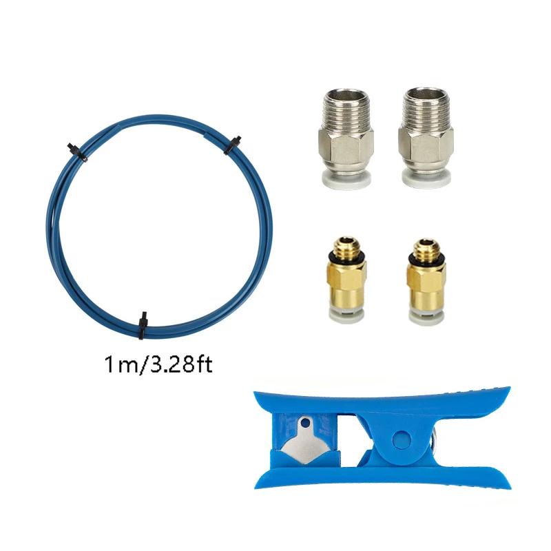 Capricorn 1M XS-Serie PTFE-Bowdenrohr 1,75 mm – 2X PC4-M6/2X PC4-M10 Anschlüsse und Schneidwerkzeug für Creality Ender 3/5/CR-10 3D-Drucker – Detail 6