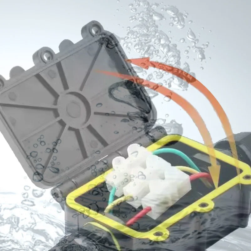 IP68 Plastic Enclosure Outdoor Black Waterproof Case DIY Wire Junction Electronic Project Electrical Cable Box Block Connector image 2