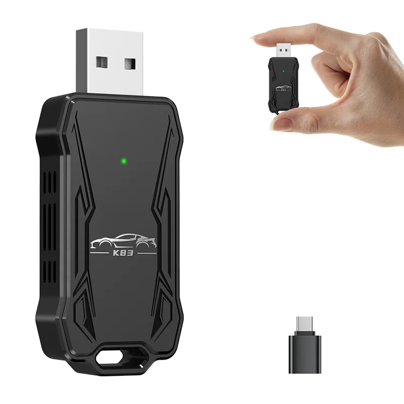 Compact Wireless Carplay Adapter Converts Wired To Wireless Carplay Adapter For Phone Wireless Car-To-Machine Adapter Plug Play