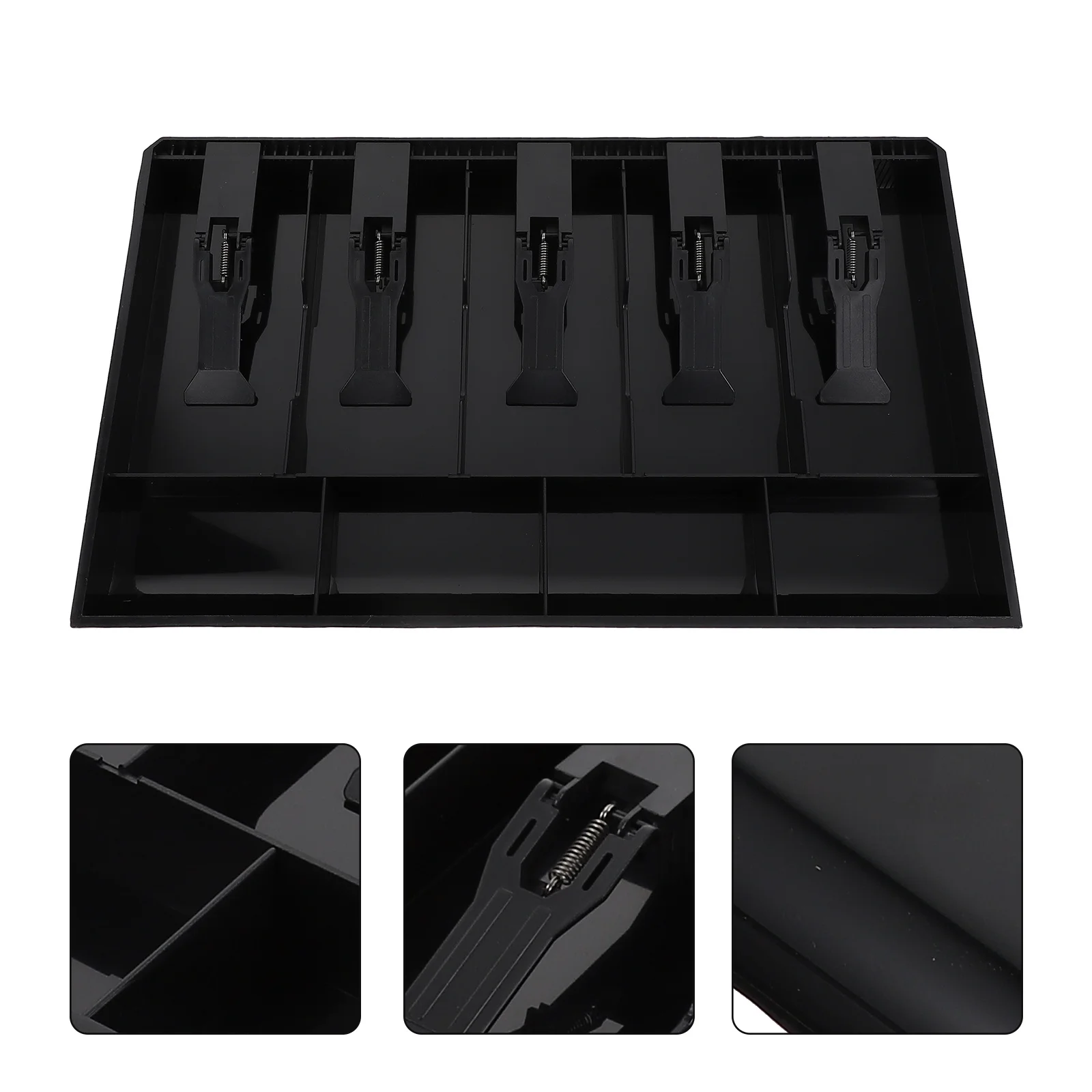 

Портативный денежный ящик с пятью отделениями для кассира, сменный денежный ящик для хранения денег для бизнеса, розничных магазинов, повышения эффективности транзакций