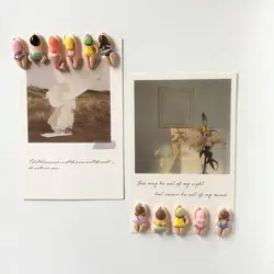 Resin Cartoon Swimming Figurine Refrigerator Magnets Home Decor