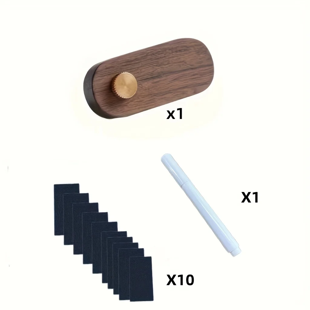 Set of Combination Price Tags, Wooden Display Price Tags with Price Labels and Pens for Retail,  Boutique Shops