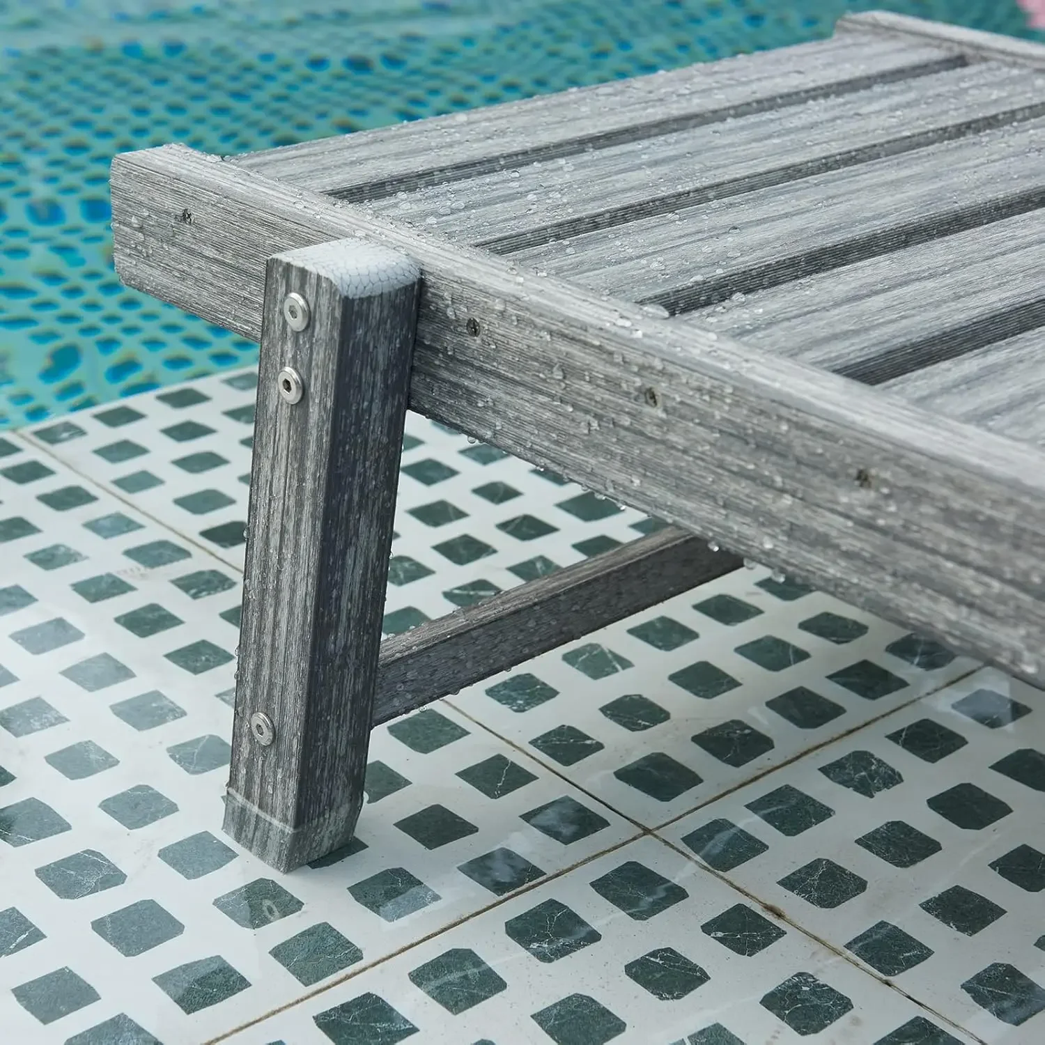 كراسي صالة تشيس لكراسي صالة خارجية HDPE خارجية مع مسند ظهر قابل للتعديل ومسند للذراعين لجميع الأحوال الجوية من البولي كربونات #6