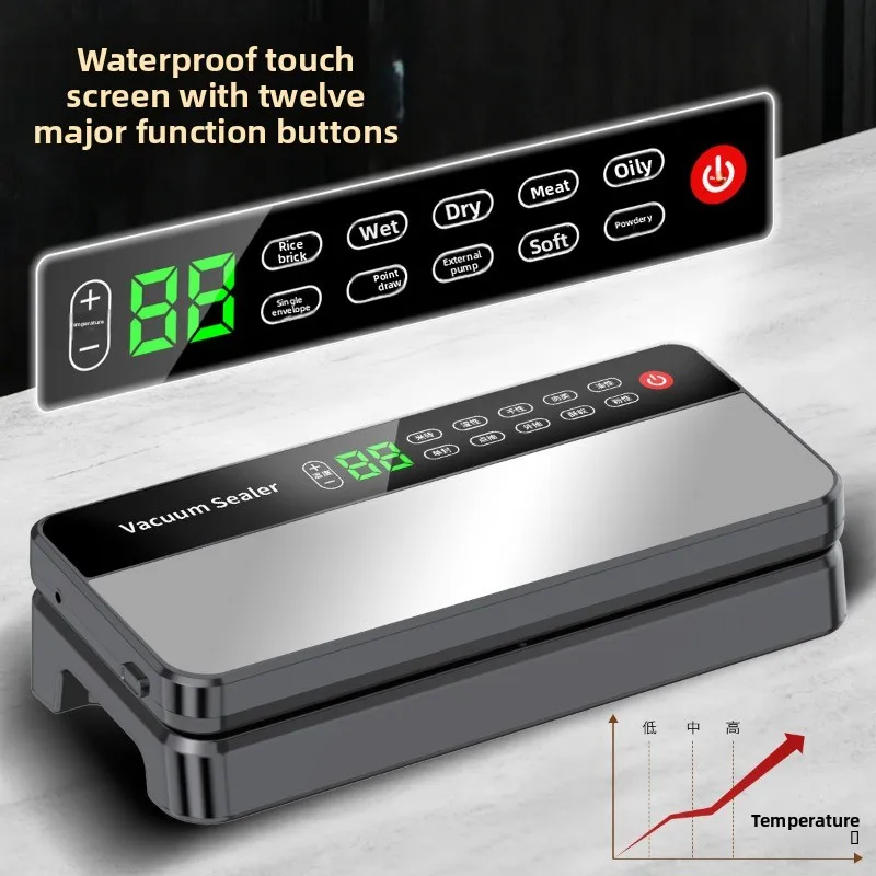 Vacuum Sealers & Vacuum Packing Machines Packaging Equipment Automatic Plastic Sealing Machine Dry Wet Kitchen Food Packer