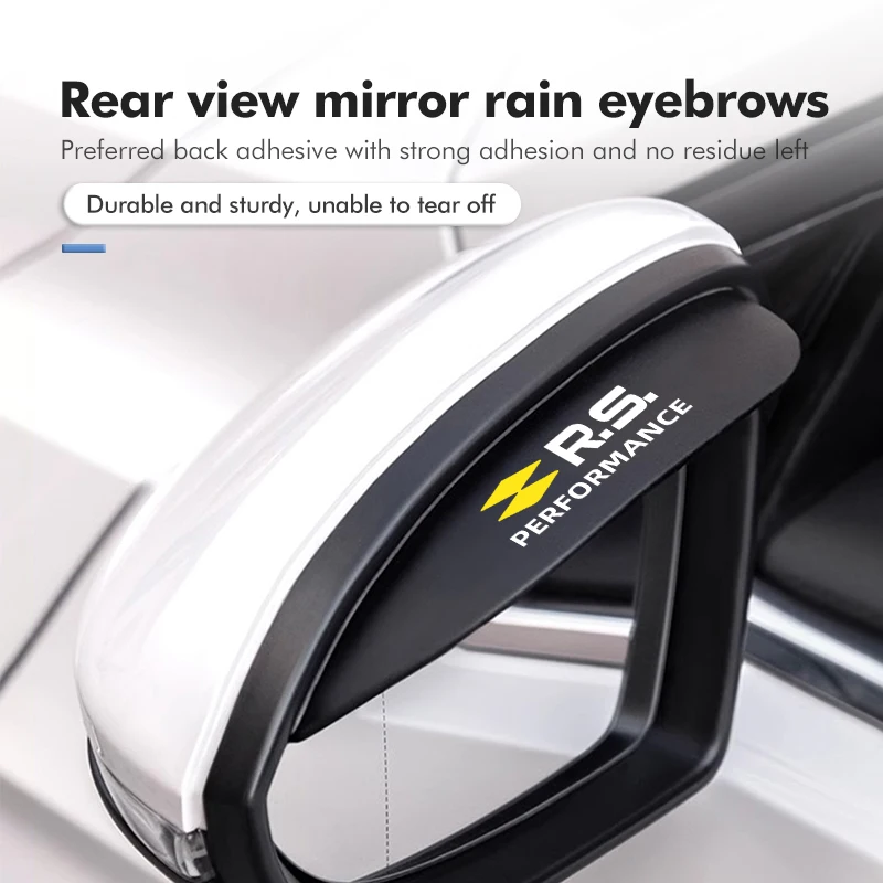 2pcs Car Rear View Mirror Rain Eyebrow Guard Sun Visor Cover For Renaul RS Sport Megane 3 4 2 Clio 5 Line Sandero Scenic Logan