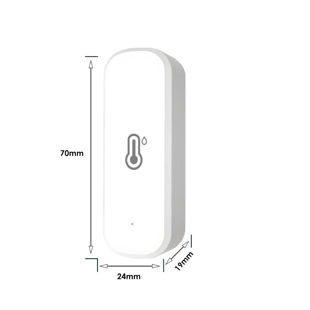 Tuya/WiFi Temperature And Humidity Sensor Battery Powered Home Security Work With Alexa Google Home