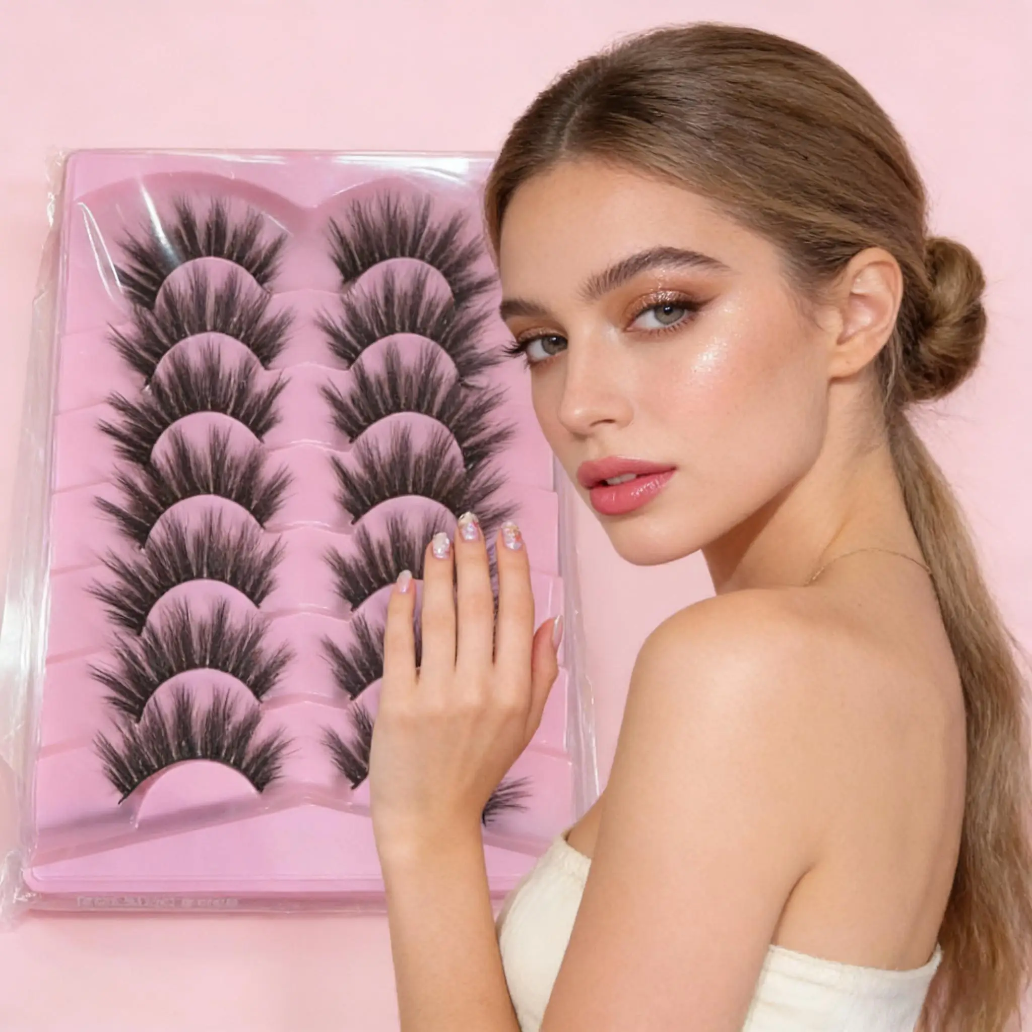 7 Pairs Natural Fau…