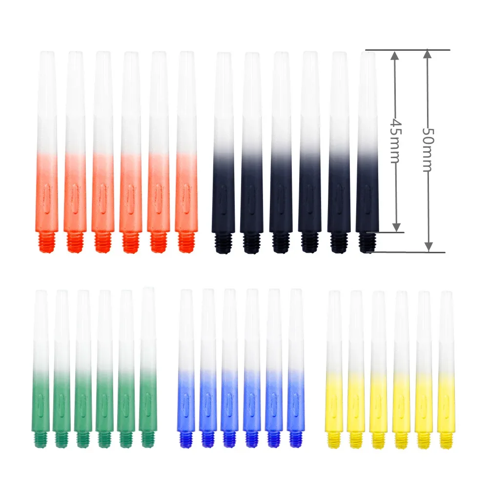 

15PCS 45mm Pop Dart Rod Gradient Crystal Dart Rod Professional High Quality Dart Accessories 5 Colors To Choose