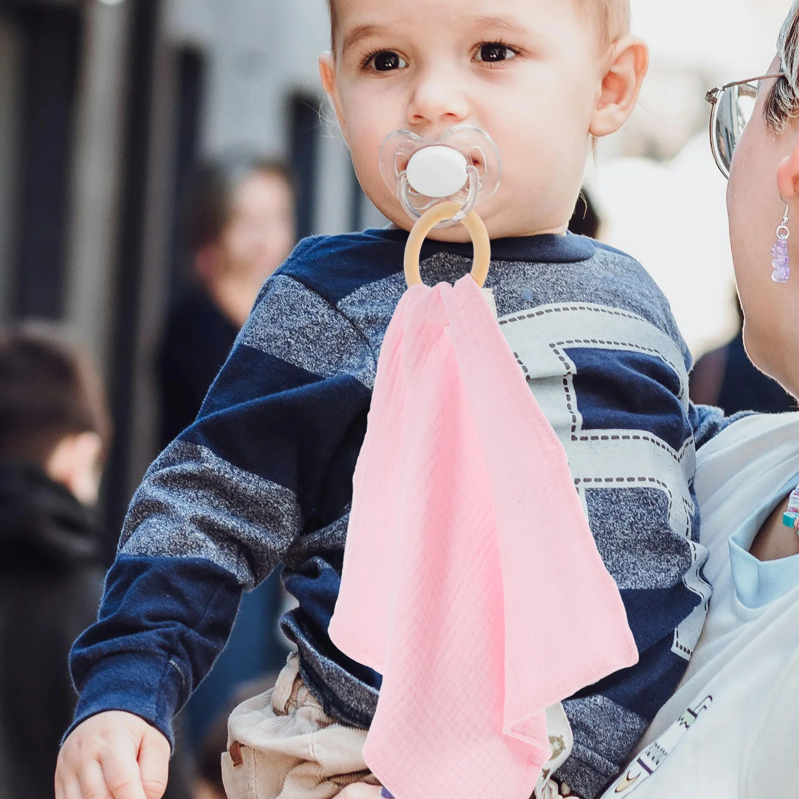 

Infant Soothing Towel Baby Snuggle Blanket Small Size Soft Absorbent Lightweight Security Blanket for Toddlers Newborn