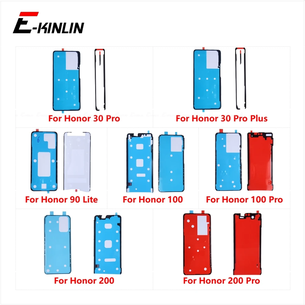

Back Cover Front LCD Display Screen Sticker Adhesive Rear Glue Tape Parts For HuaWei Honor 30 90 100 200 Pro Plus Lite