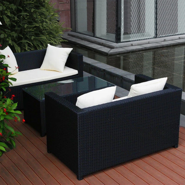 Rattan sofa balcony courtyard rattan chair outdoor leisure garden outdoor furniture combination