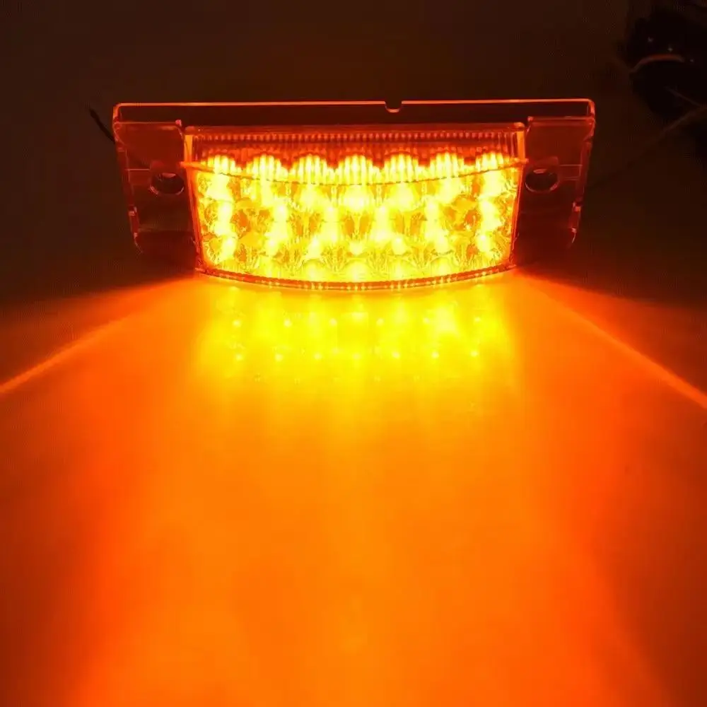 High Brightness 21LED Truck Clearance Light Anti Collision Square Signal Tail Light Blinker Warning Indicator Lamp Boat