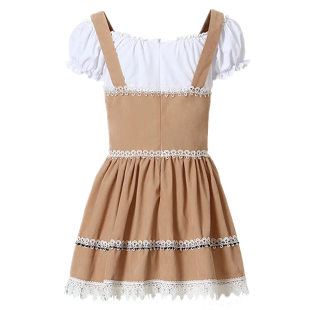 Erwachsene Frauen Oktoberfest Dirndl Kostüm Karneval Party traditionelle deutsche Bayern Bier Mädchen Kleid Dienst mädchen Outfit