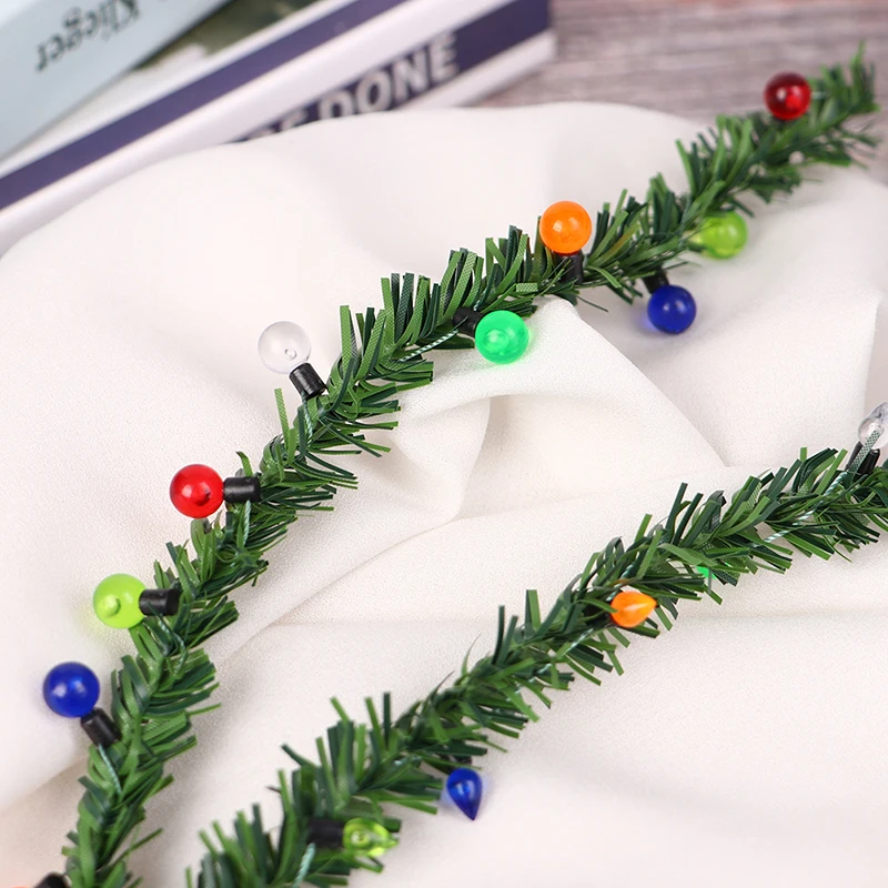 شرائط عشب مصغرة لبيت الدمية ، شريط ديكور دمية ، ديكور منزل عيد الميلاد ،