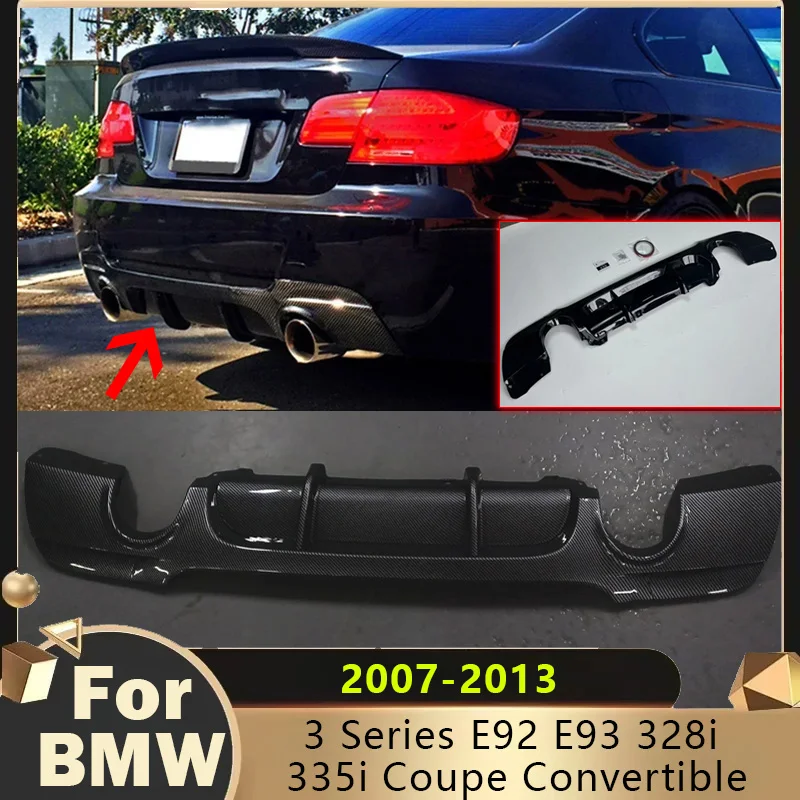 

2007 To 2013 for BMW 3 Series E92 E93 328i 335i Coupe Convertible Rear Bumper Diffuser Lip Spoiler Auto Parts LCI M Sport Style