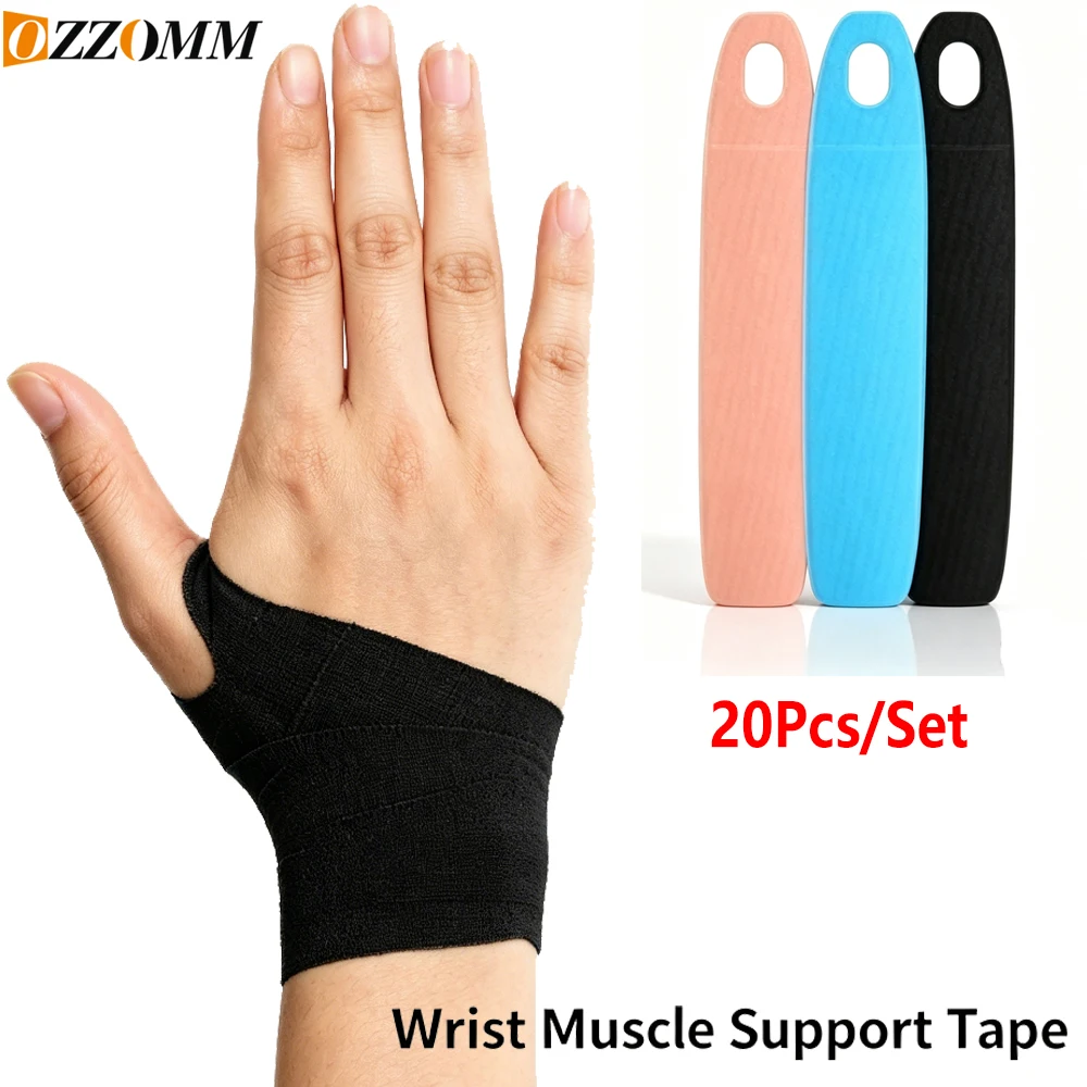 Sports Taping Precut - 20PCS Kinesiology Tape, Precut Waterproof Breathable
