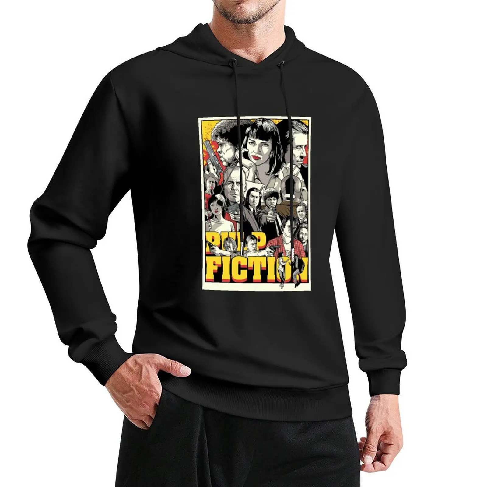 All Character Art Pulp Movies Fiction Funny Gift Pullover Hoodie autumn graphic hoodie