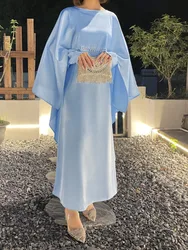 Kaftan Eid Muslim Dress Long Abaya for Women Party Dresses Pearls Ramadan Arab Robe Dubai Abayas Islam Vestidos Largos Jalabiya