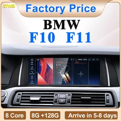 STWEI 2024 New ID6 ID7 ID8 UI 10.25inc Android System Wireless Carplay AUTO For BMW 5Series F10 F11 CIC NBT Car Players GPS NAVI