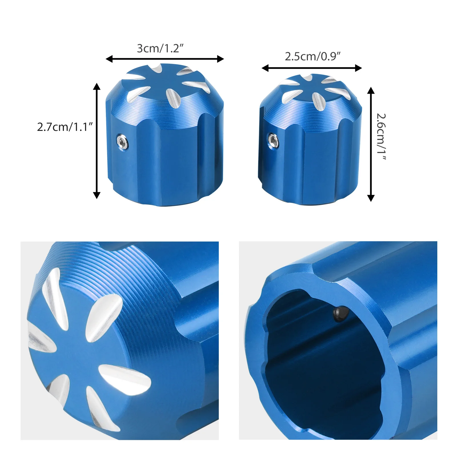 BEVINSEE Klimaanlagen-Schutzkappe für VW Golf, Passat CC, Polo 6R, VW Up, Audi A3, Q3, Q2, A4, A5, A6, A7, TT, A1, SEAT Leon 5F – Detail 5