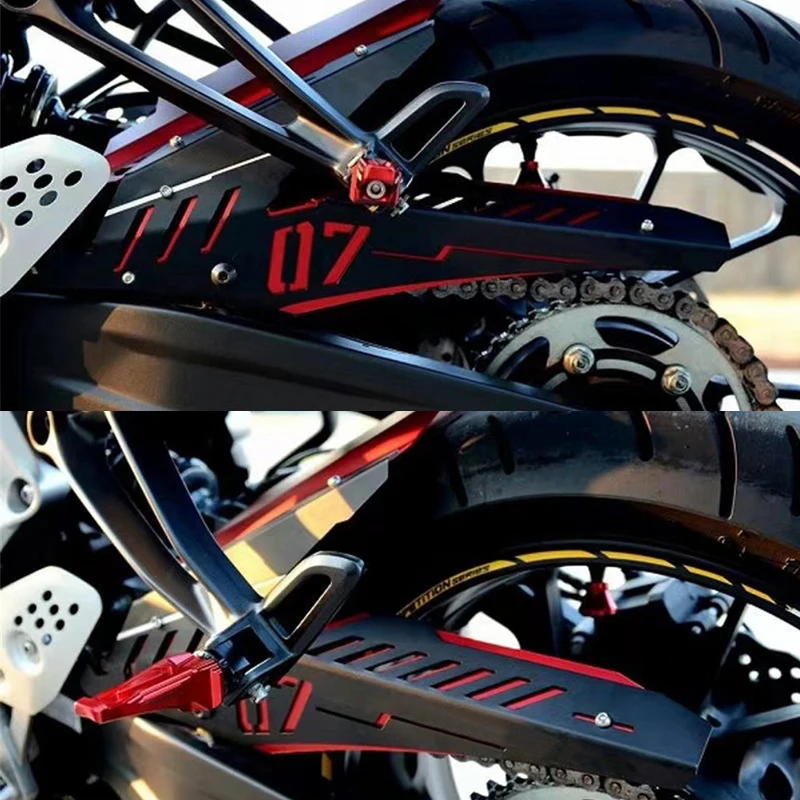 For YAMAHA MT07 2014-2022 MT-07 FZ07 Motorcycle Accessories Rear Fender Mudguard with Chain Guard Cover Protector