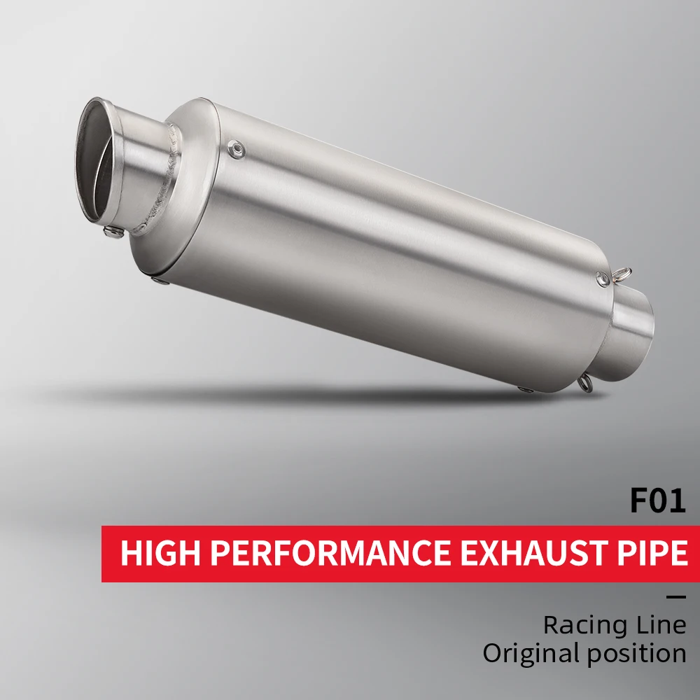 

For MT07 MT09 R1 R3 R6 Z900 CBR600RR 51MM Universal Motorcycle Exhaust Muffler Escape Moto Scooter Pipe DB killer