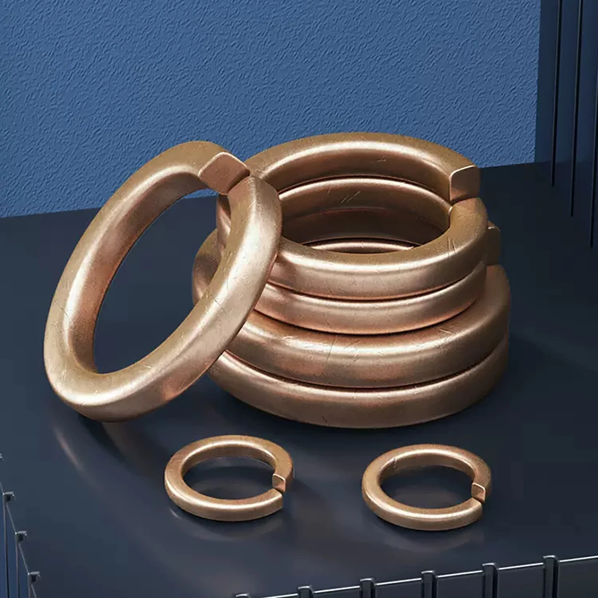 Copper Washer Spring Washer / Spring Washer / Bronze Round Spring Washer M3 M4 M5 M6 M8 M10 M12