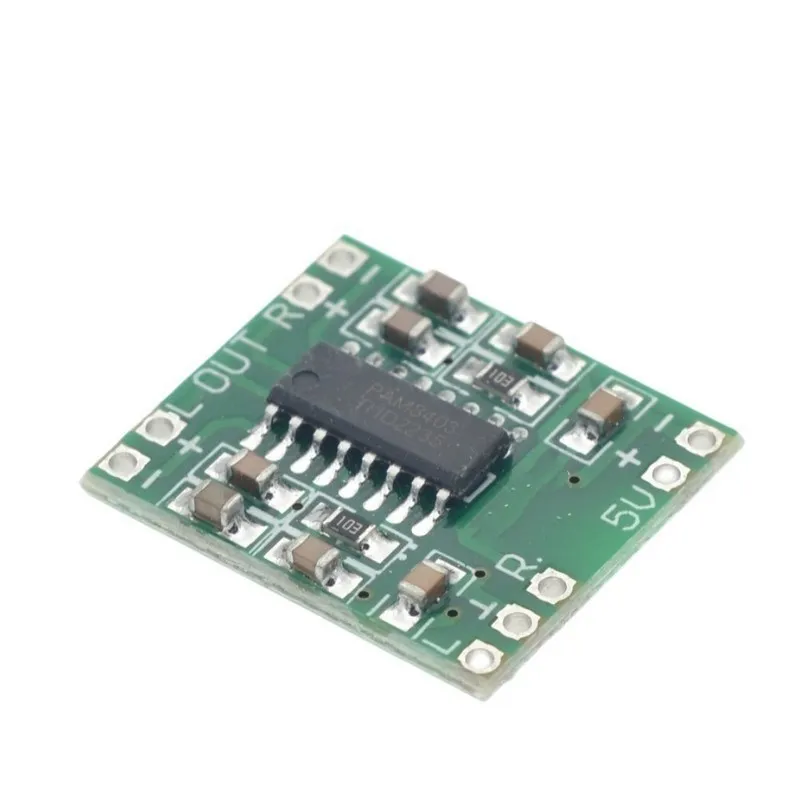 1-100PCS PAM8403 Super Mini Digital Amplifier Board 2 * 3W Class D Digital Amplifier Board Efficient 2.5 To 5V USB Power Supply
