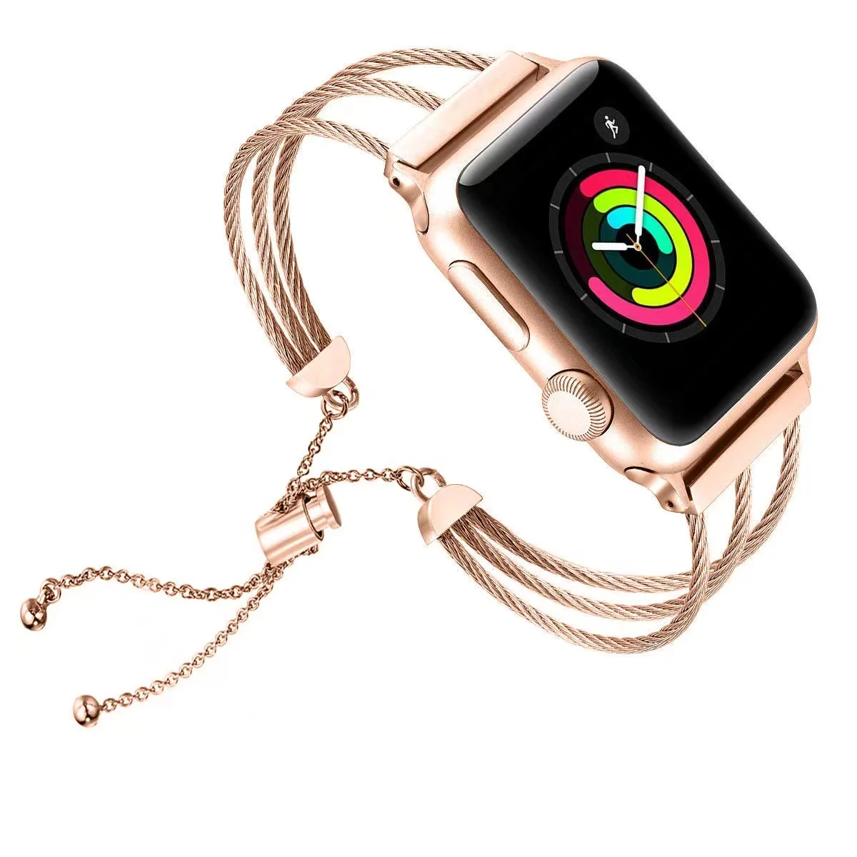 Metal Strap for Apple Watch 46mm 45mm 41mm 44mm 42mm 40mm Women Bracelet Cartoon Belt for IWatch Ultra 10 9 8 7 6 5 4 SE Correa