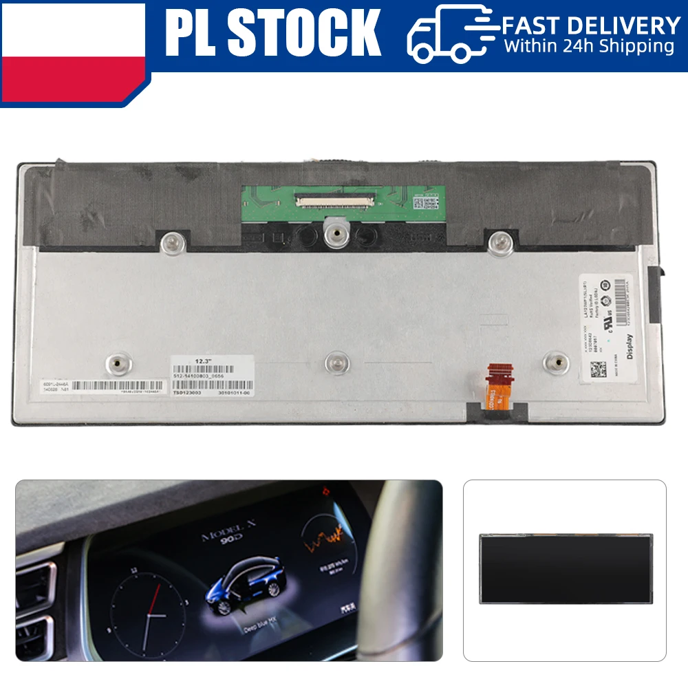 Écran LCD d'origine pour tableau de bord industriel de 12,3 pouces LA123WF1-SL01 LA123WF1(SL)(01) pour Tesla Model S S2 2014 Model X