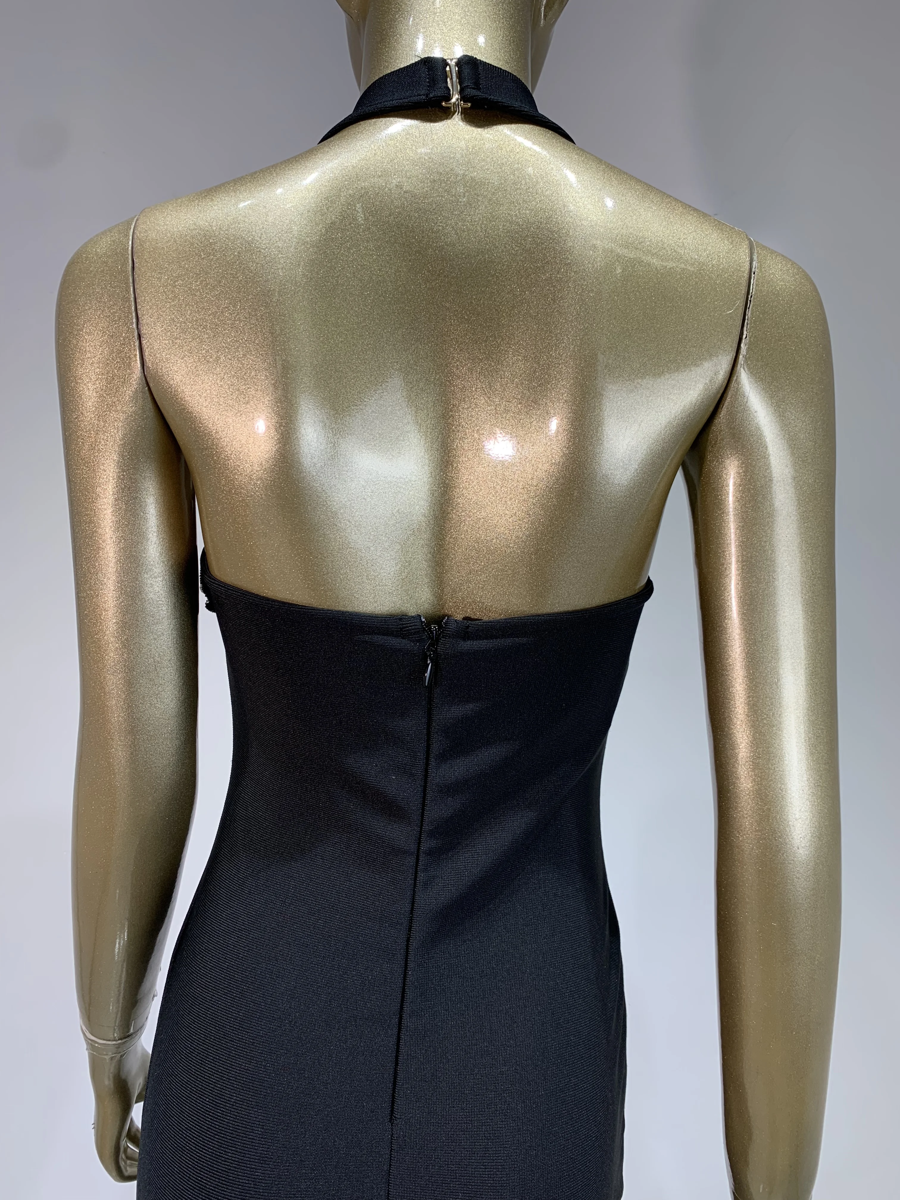 فستان نسائي مثير على شكل نجمة مرصع بالألماس بدون ظهر رسن أسود ماكسي طويل بأشرطة ضيقة 2025 فستان أنيق للحفلات المسائية والنوادي