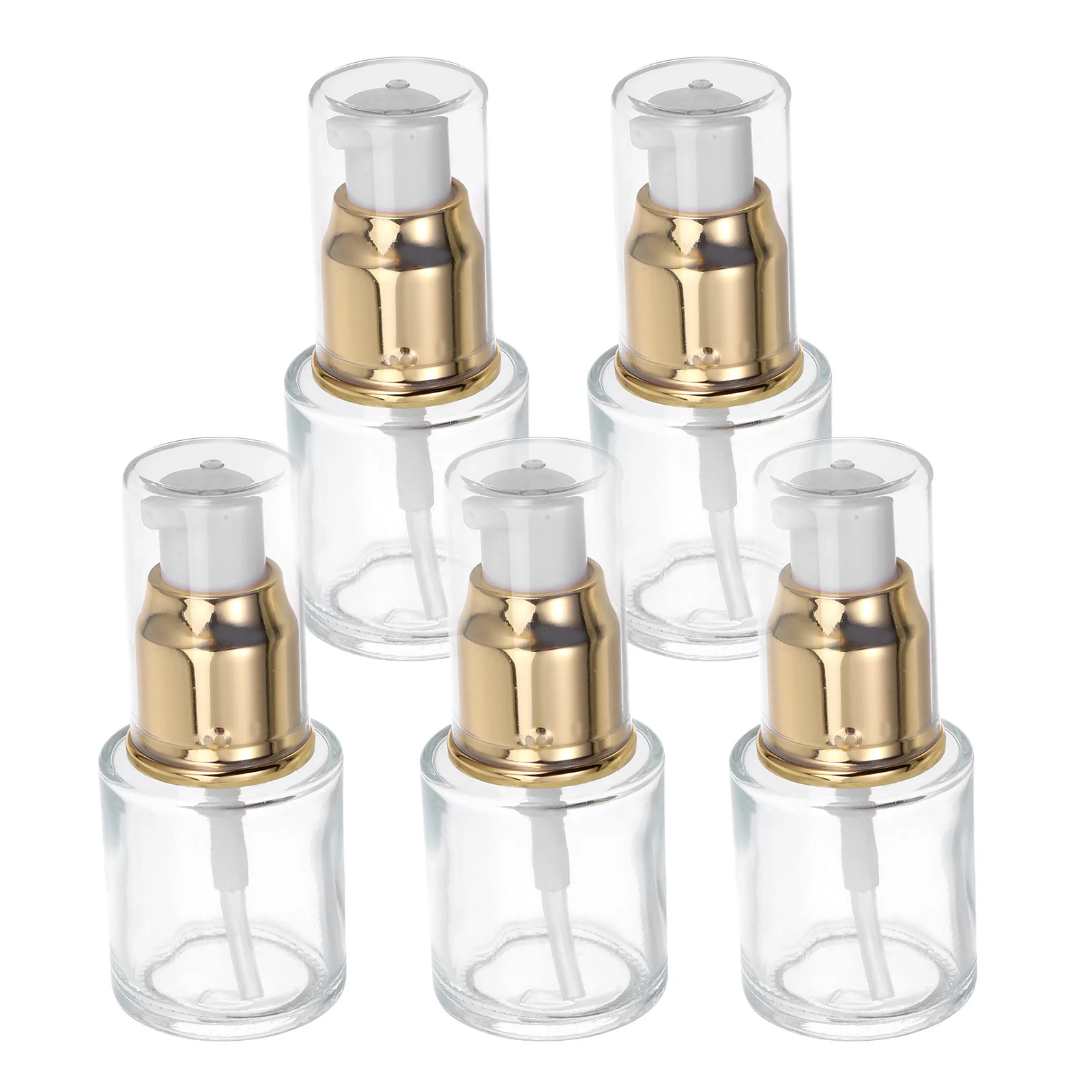 5 قطعة زجاجات الضغط الفارغة زجاجات مضخة صديقة للبيئة المحمولة للسفر زيت طبيعي مضخة مرنة للضغط على زيت الأظافر