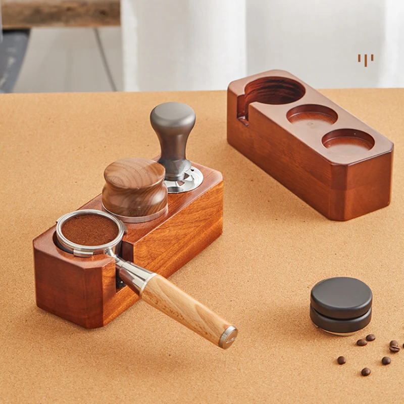 Coffee Solid Wood Powder Press, Espress, Espress, Coffee Machine, Matching Appliances, Powder Press, Cloth Base, Three-pi