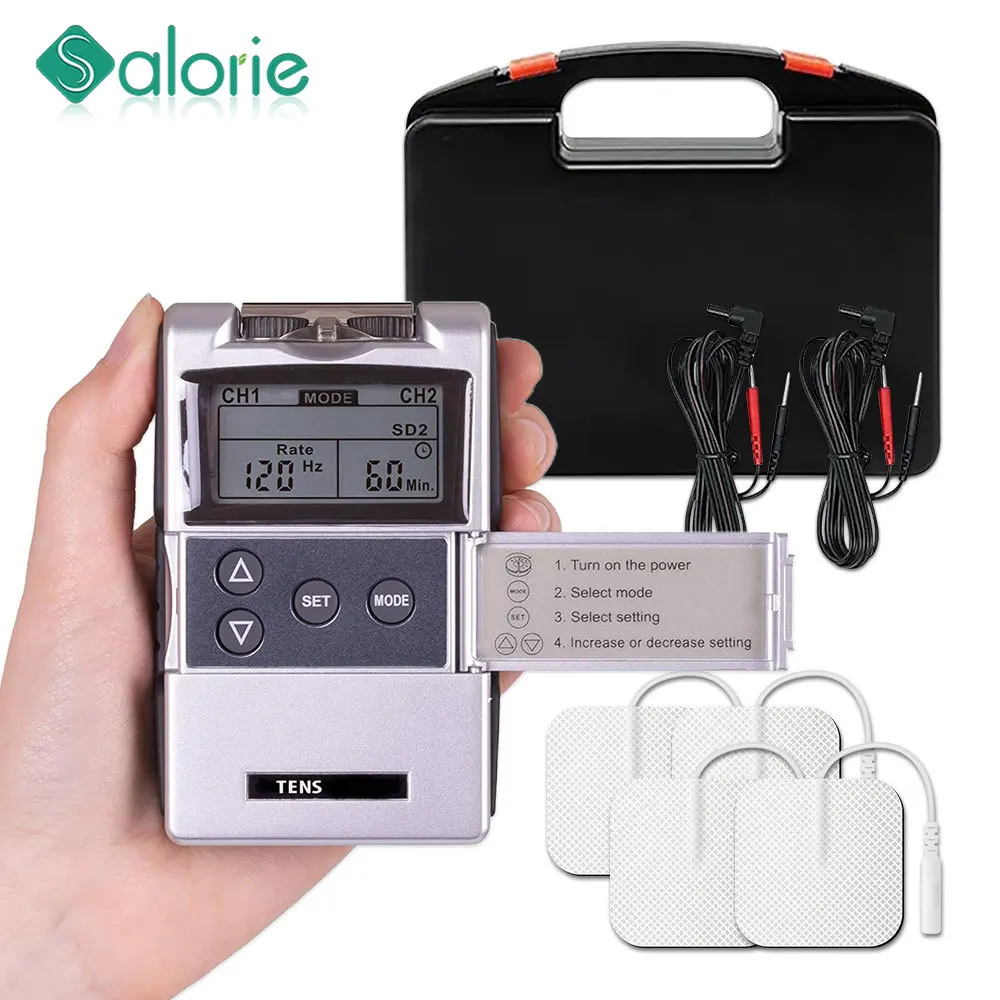 EMS TENS Unit Machine EMS Electric Muscle Therapy Stimulator Physiotherapy Pulse Electric Massage Device Back Body Neck Massager