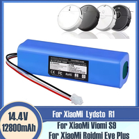 14.8V Original 12800mAh Li-ion Battery Lydsto R1,Roidmi Eve Plus,Proscenic M7 MAX,M7 Pro,M8 Pro,U6,Lenovo LR1 Vacuum Cleaner