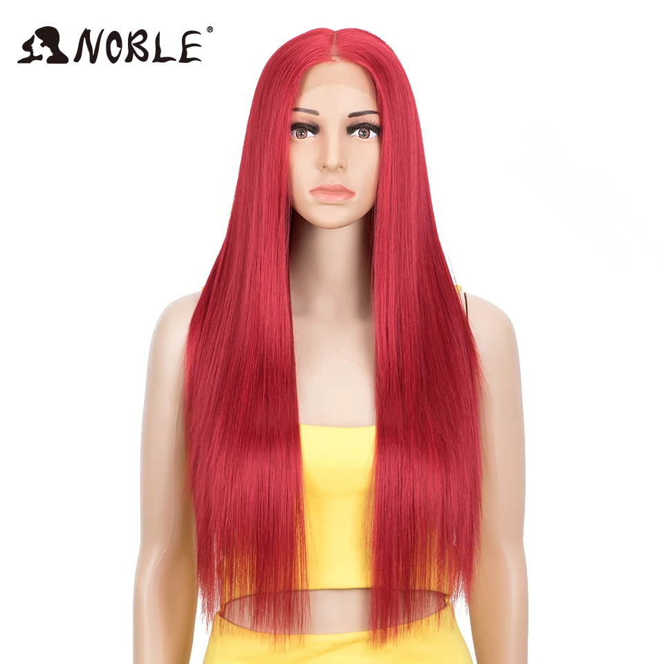 

Noble Synthetic Lace Front Wig 28Inch Straight Lace Wig Hair Ombre Blonde Wig Cosplay Wig For Black Women Synthetic Lace Wig