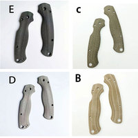 1 Pair Micarta Material Folding Knife Handles Scales Grip Patch for Spyderco Paramilitary 2 C81 DIY Making Accessories Parts