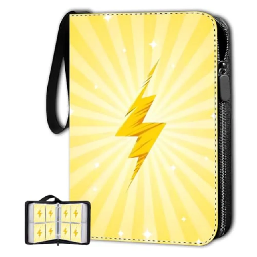 

Trading Card Binder-440 Pockets Premium Trading Card Book, Double-Side Collectible Card Albums Compatible with Game/Baseball/Fo