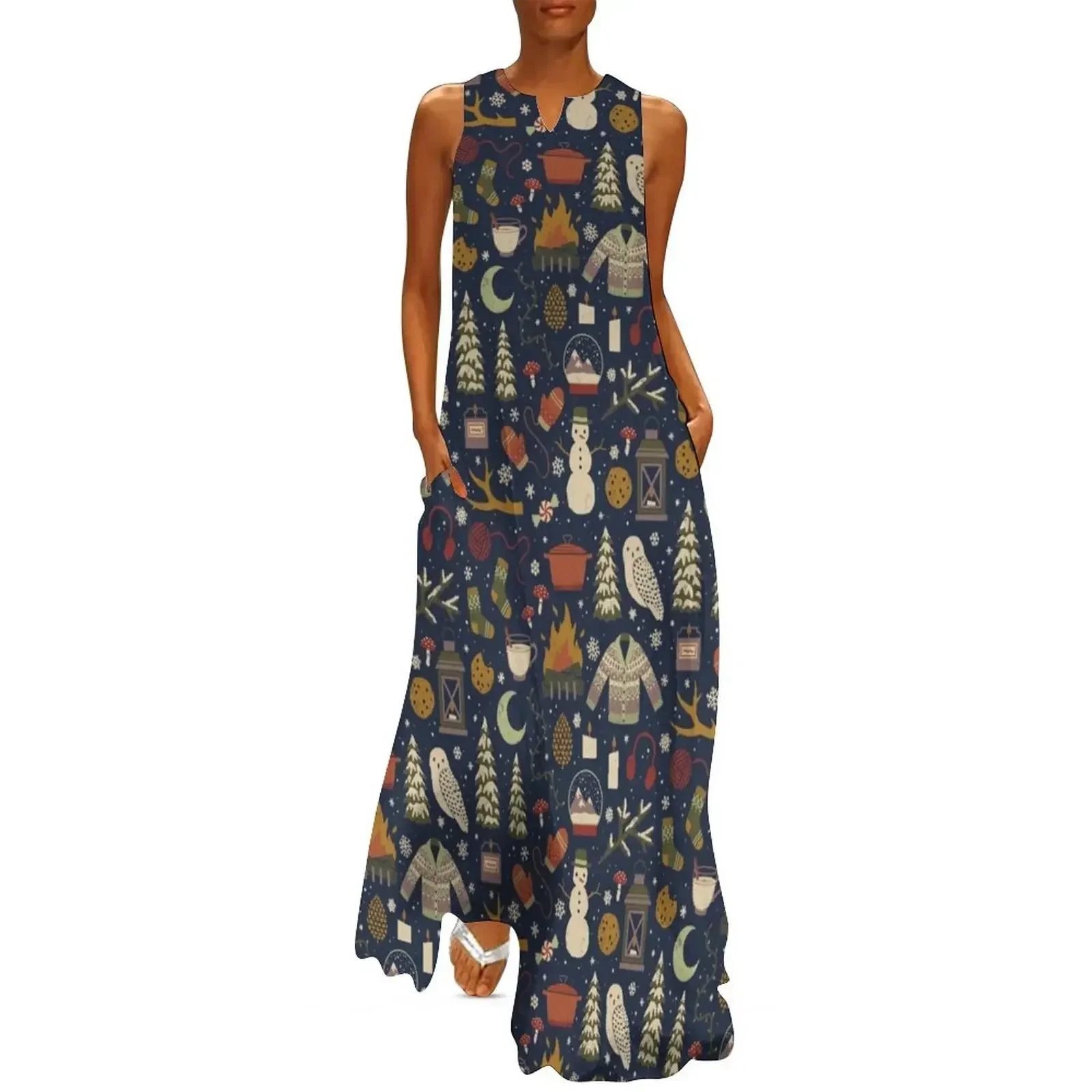 

Winter Nights Long Dress dress Summer women's clothing dress dresses summer dresses for women 2025