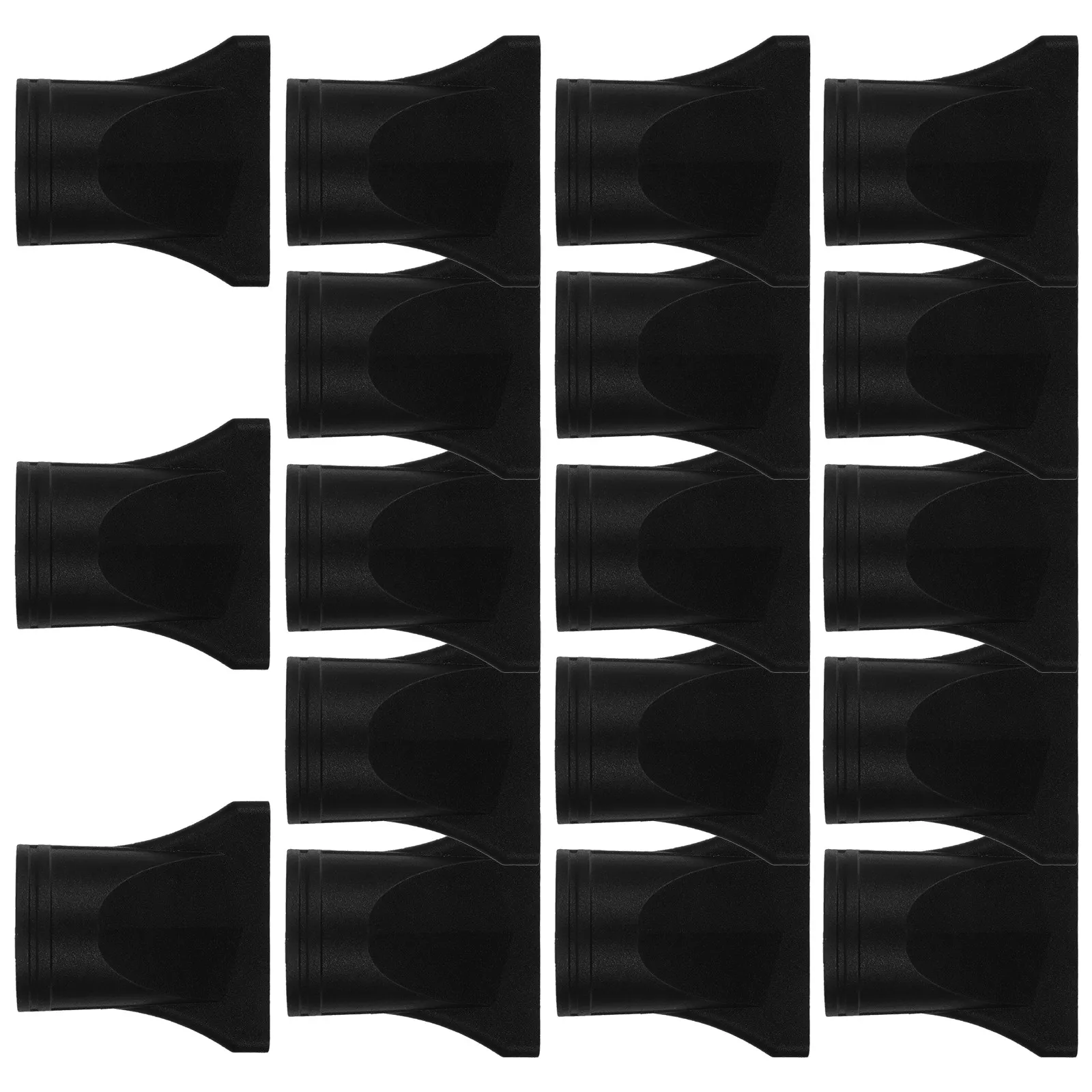 18Pcs Universal Hair Dryer Nozzle 44-46Mm Heat Resistant Flat Concentrator Attachment Black Salon Styling Tool Replacement 6